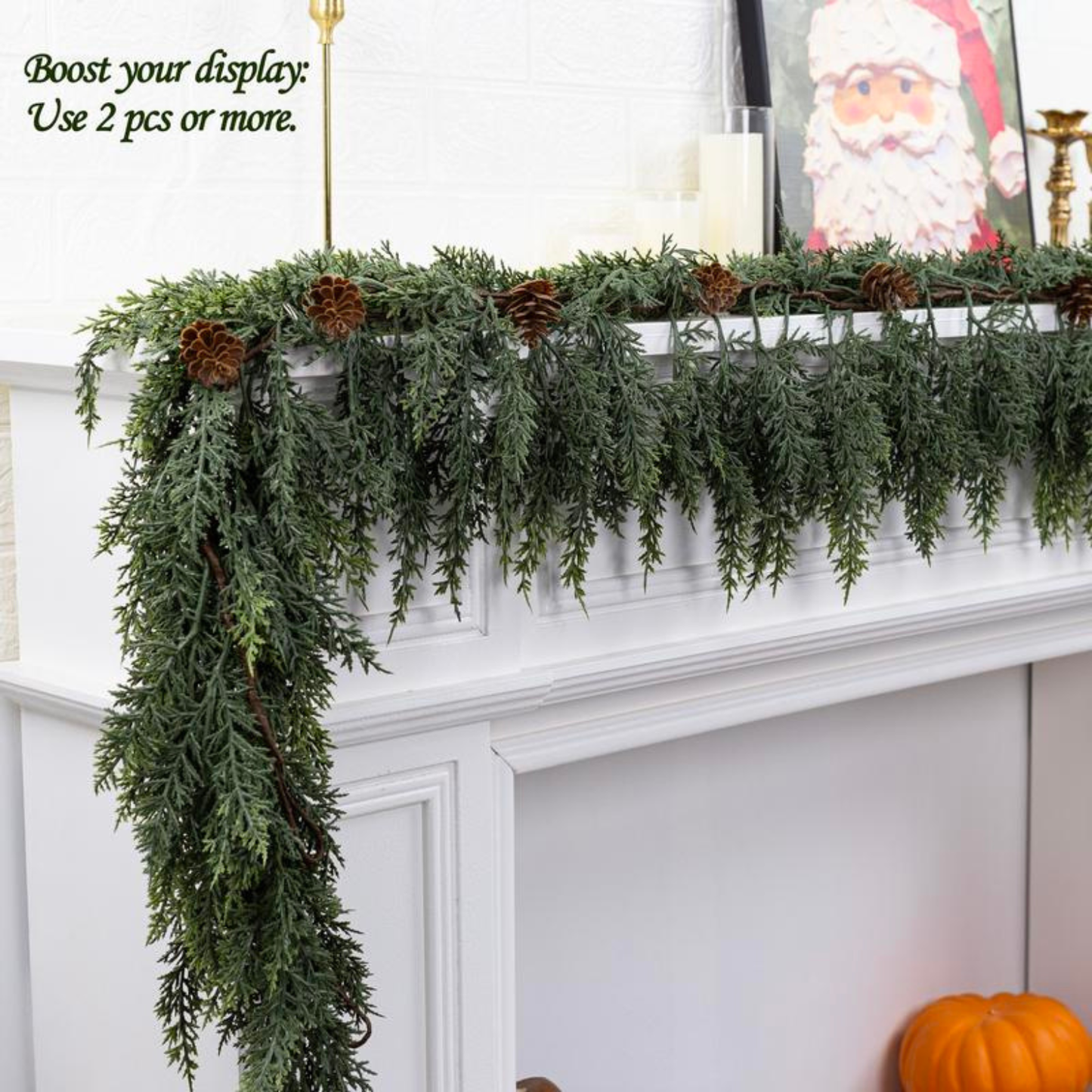 Lush Artificial Cedar Garland